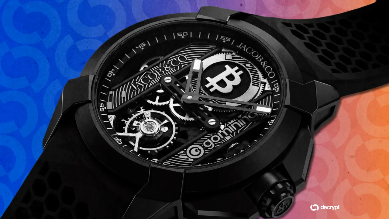 The Epic X GoMining watch from Jacob & Co. Image: Decrypt/GoMining