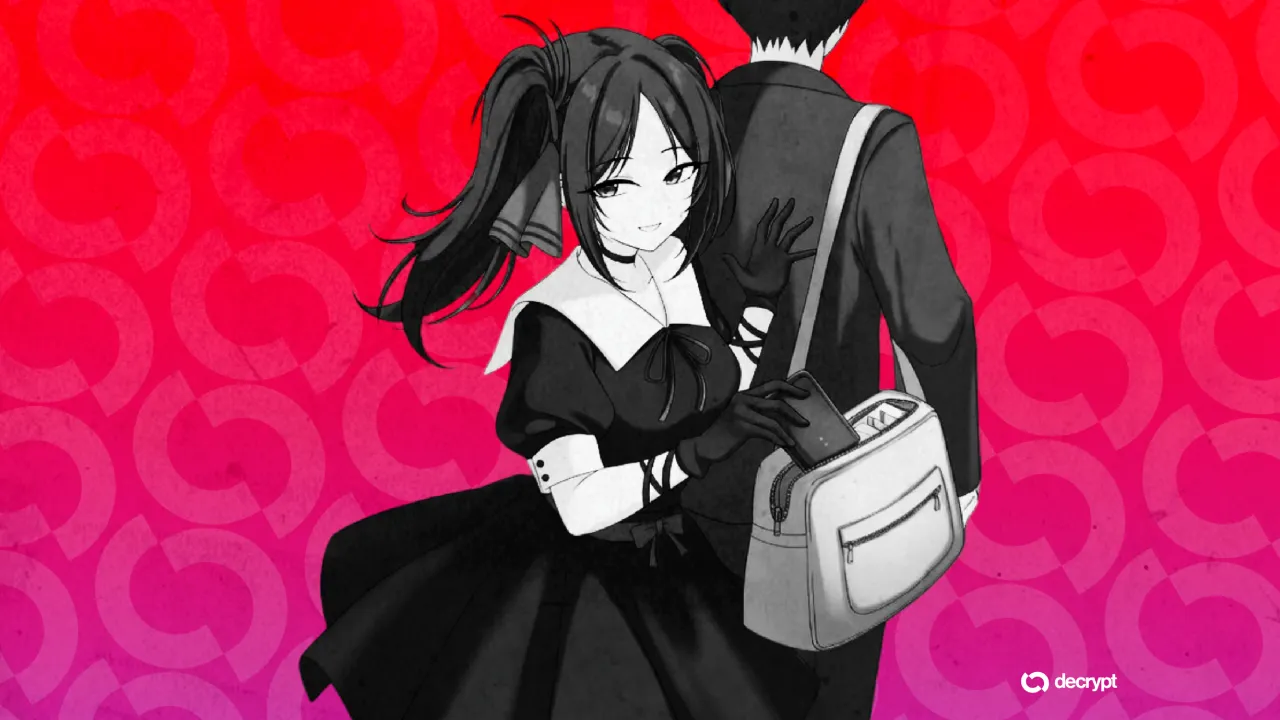 Anime girl steals wallet. Image: Decrypt