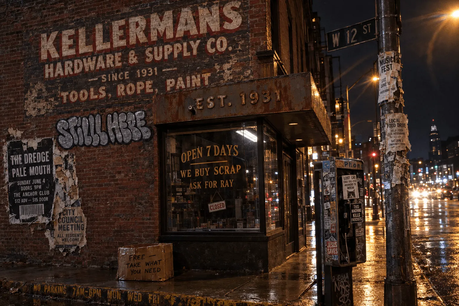 ChatGPT Images 2.5: Kellerman's Hardware scene