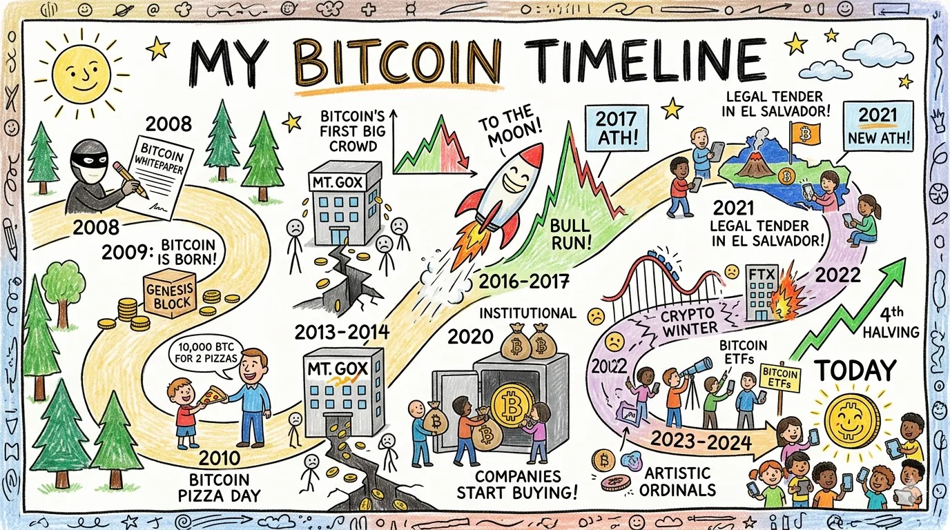 Nano Banana 2: The Bitcoin timeline