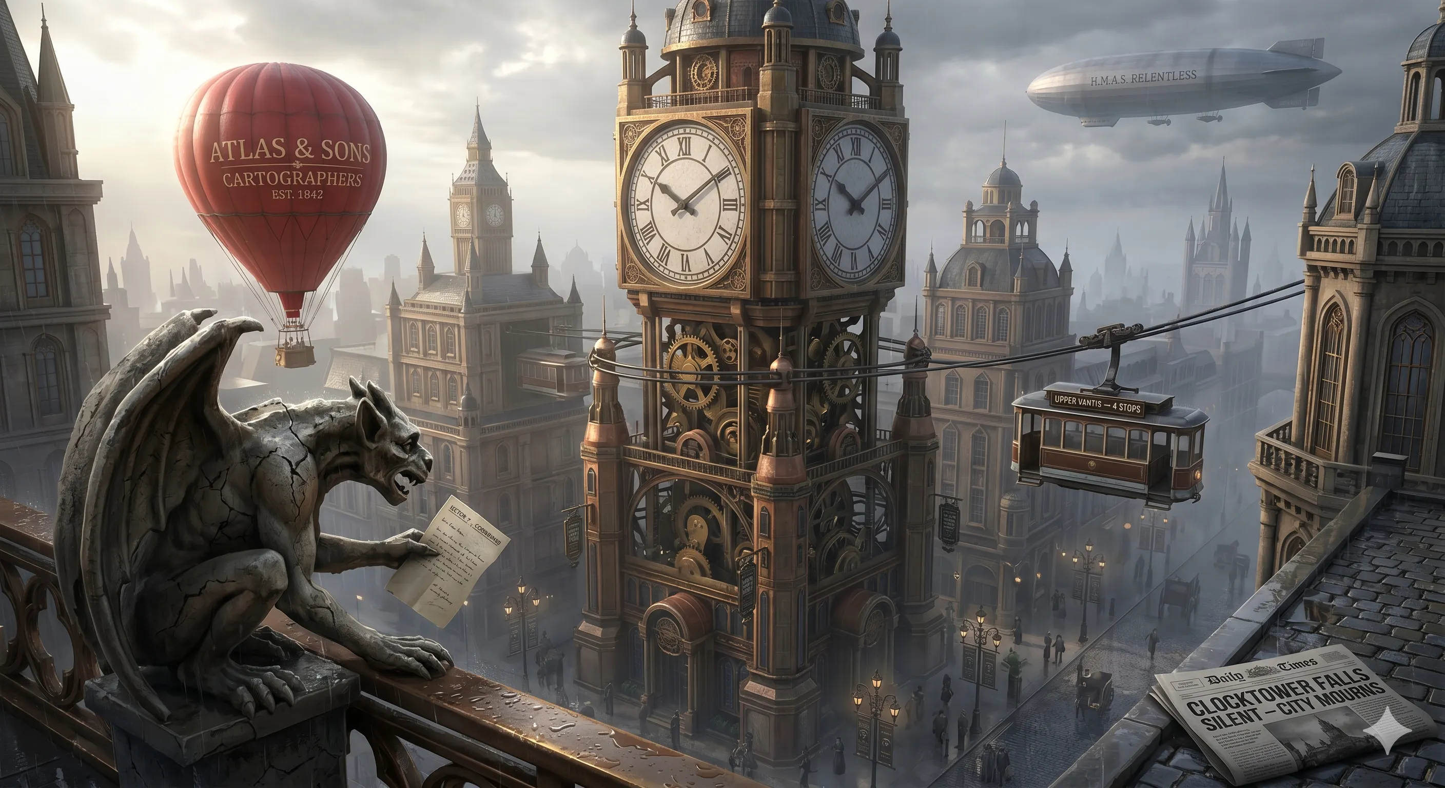 Nano Banana 2: The steampunk clock tower