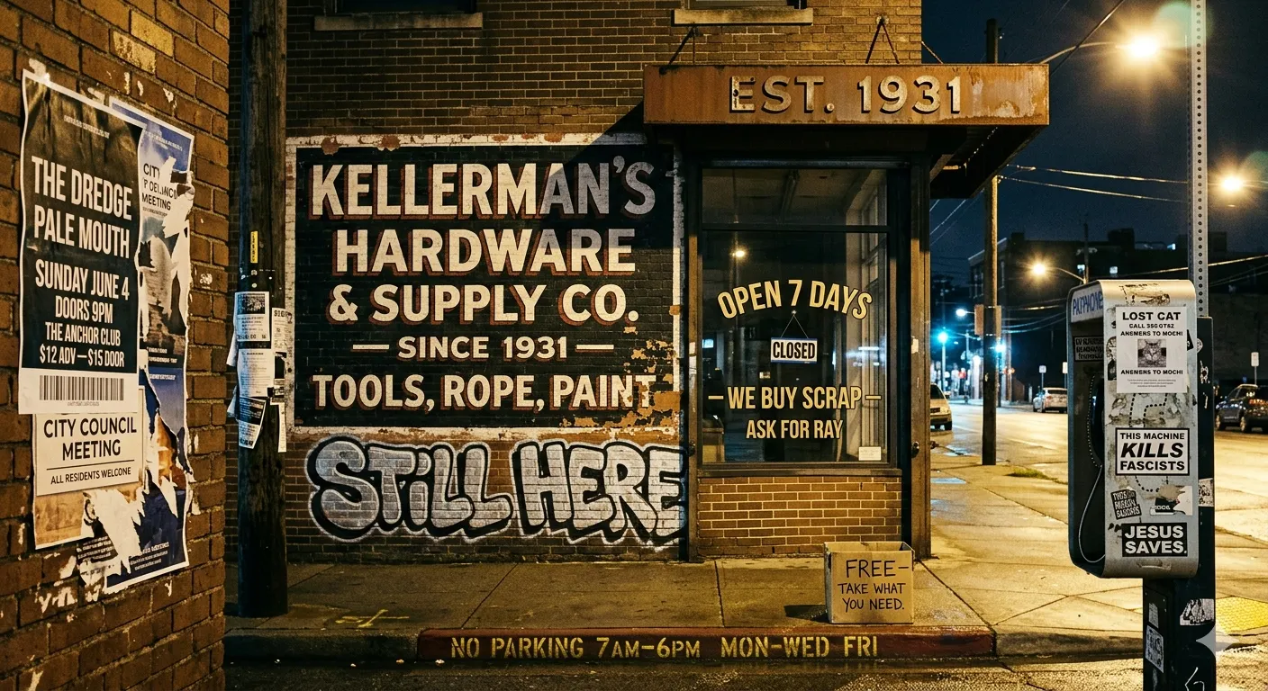Nano Banana 2: Kellerman's Hardware scene