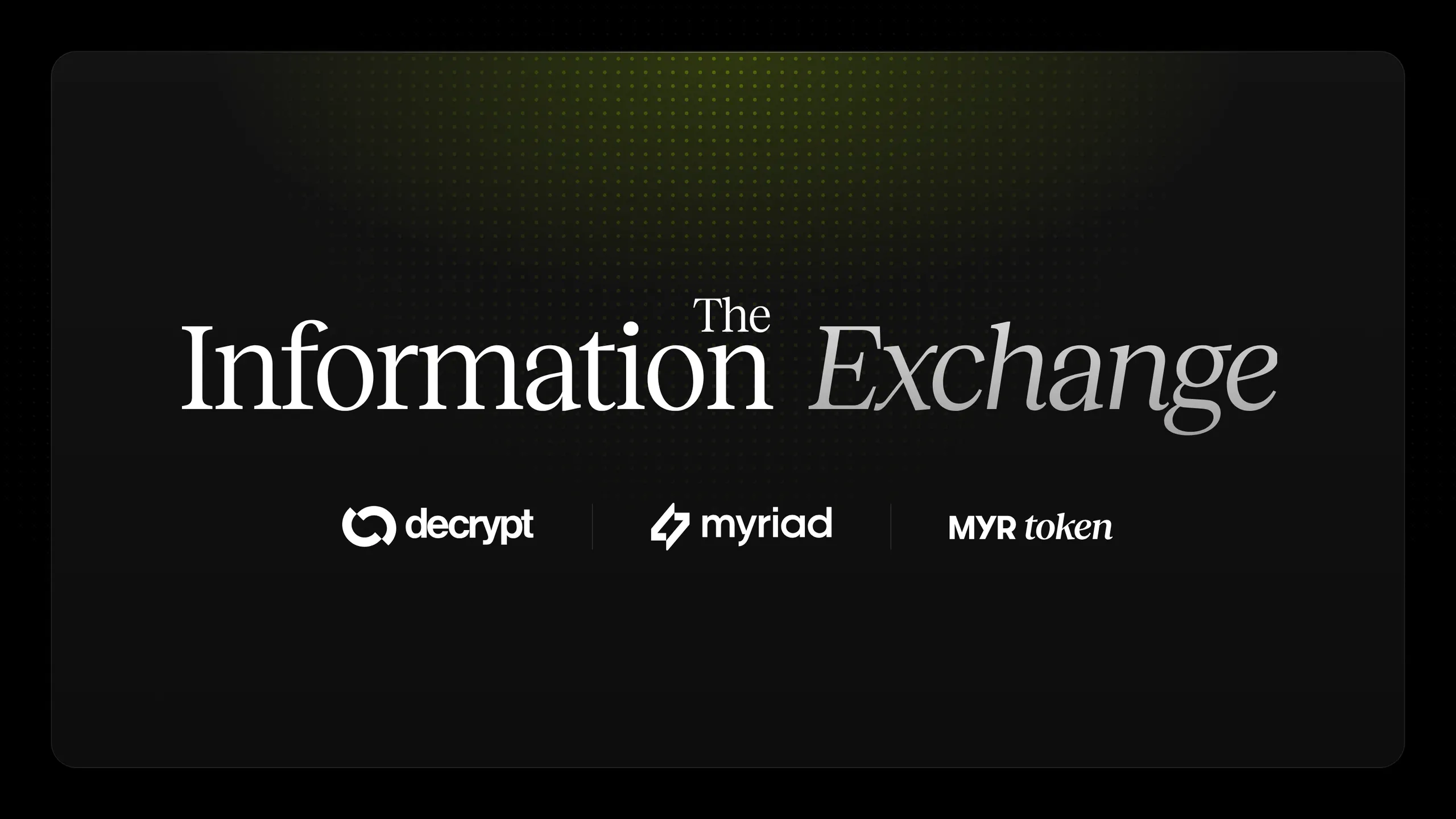 The Information Exchange. Image: Decrypt