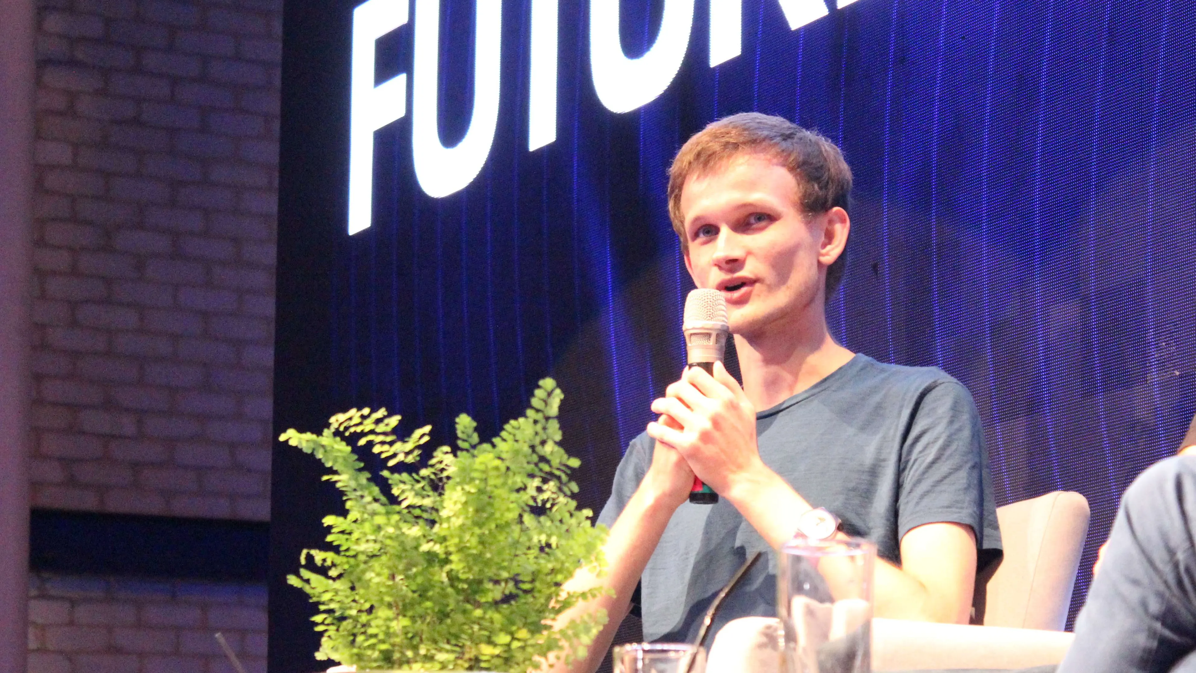 Vitalik Buterin on stage