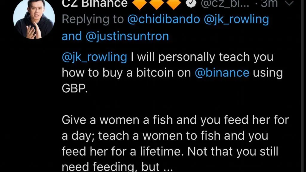 La autora de Harry Potter ve lo peor del mundo de las criptomonedas en dos tweets