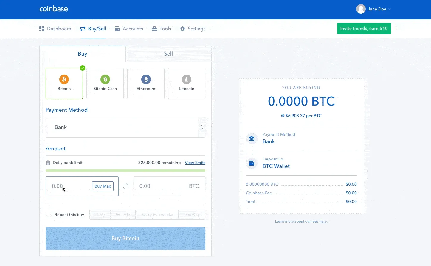 Coinbase transaction