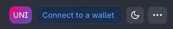 Uniswap "connect to a wallet" screenshot