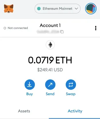 send eth to wallet metamask