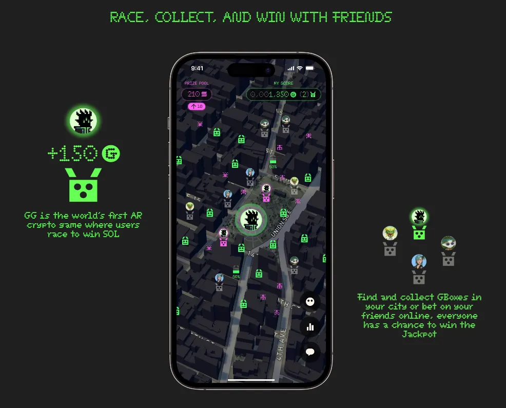 GG.zip's Solana Hunger Games launches in the spring. Image: Screenshot