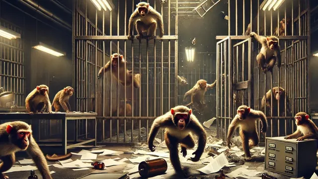 Monkey See, Monkey Flee: 43 Rhesus Rebels Are on the Loose, Meme Coins Go Bananas