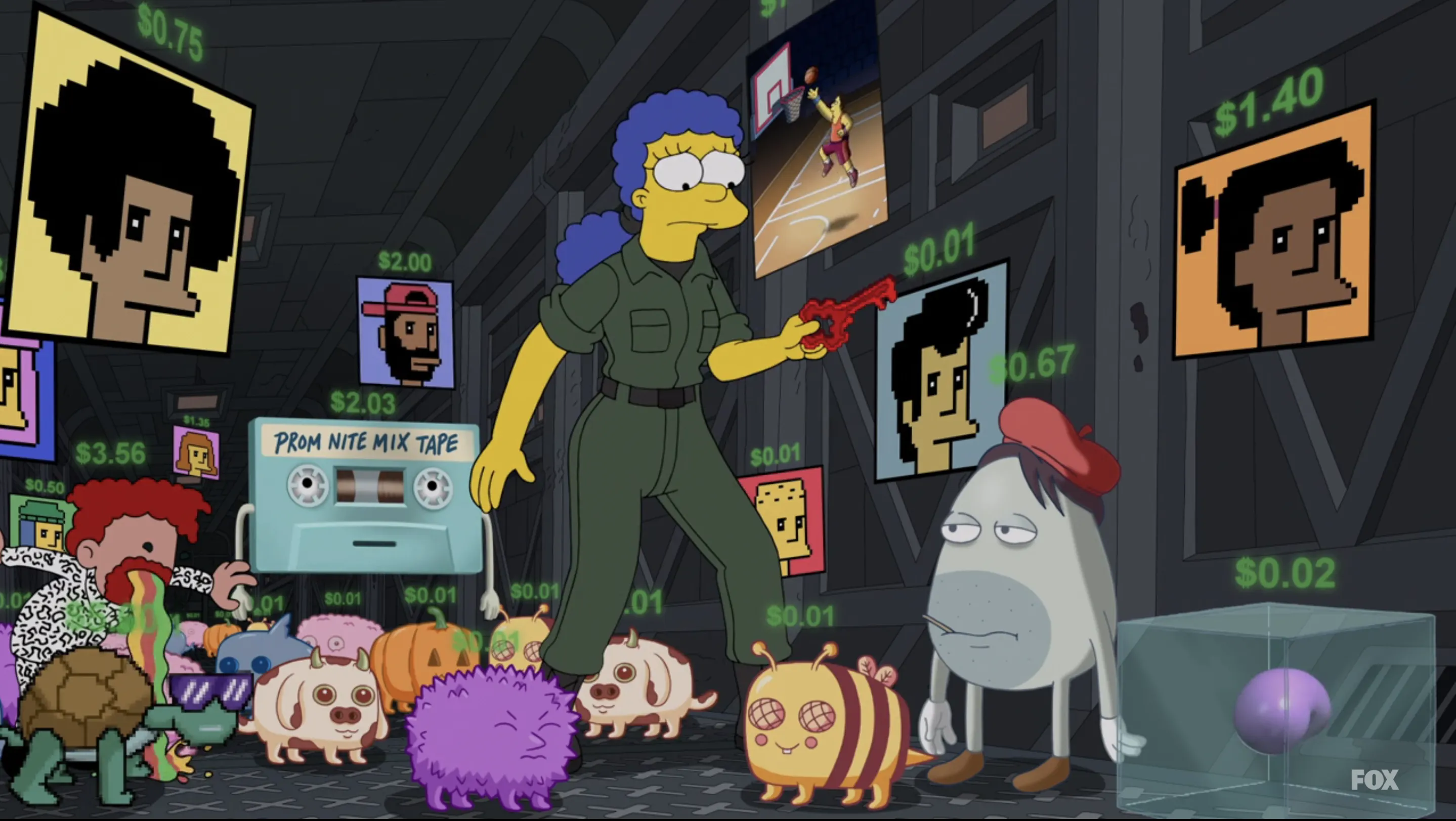 'The Simpsons' Crypto Episode Satirizes Popular NFT Collections Like Bored Ape Yacht Club, CryptoKitties
